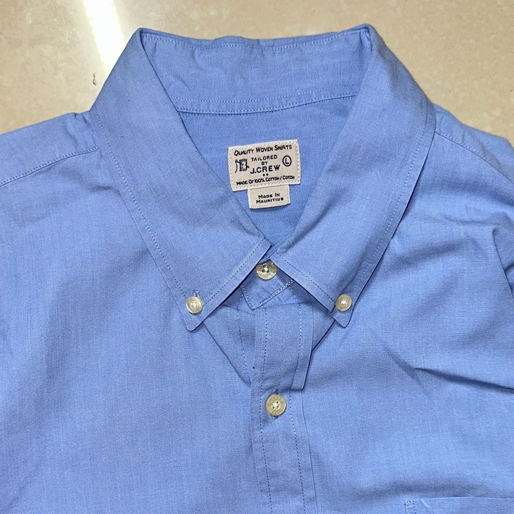 J. Crew Light Blue Casual Button Down Shirt